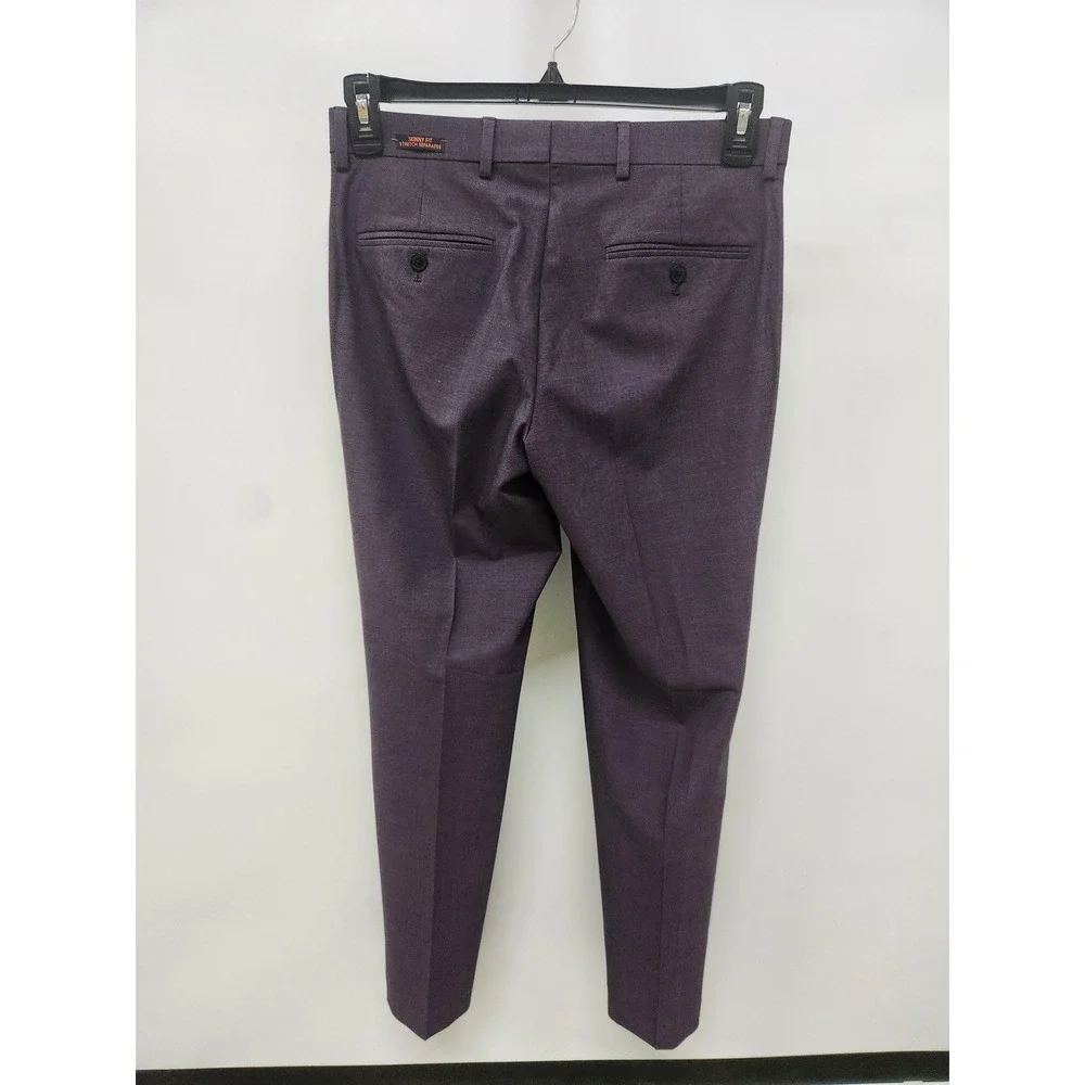 NWT Egara Mens Purple Skinny Fit Stretch Suit